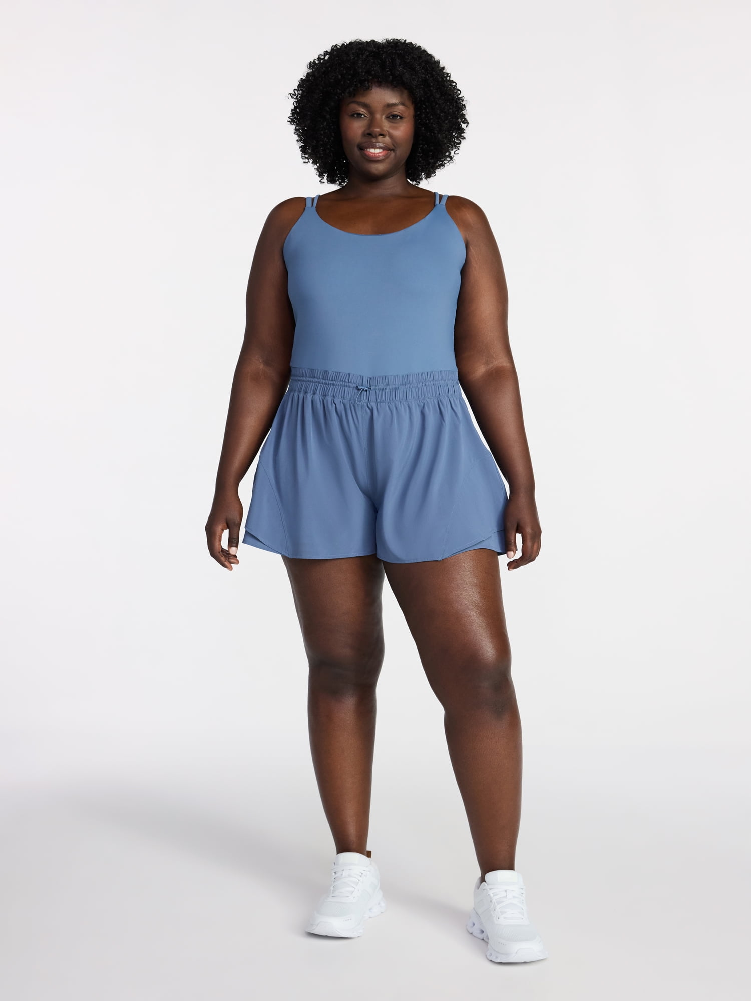 Avia Women's and Women's Plus Cinched Waist Romper, Sizes XS-4X