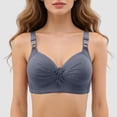 thumbnail image 4 of idosla Women Padded Push Up Bras Seamless Soft Underwire T-Shirt Bra (Grey, 44), 4 of 6