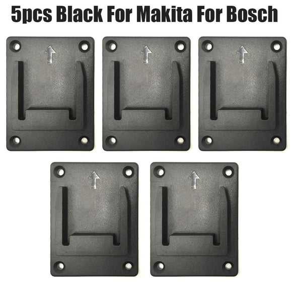 5Pcs Storage Rack Power tools Holder Case & Tool Holder Dock Mount for Makita/Bosch 18V Wall Mount Fixing Devices