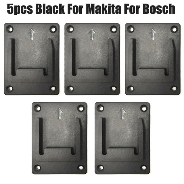 5Pcs Storage Rack Power tools Holder Case & Tool Holder Dock Mount for Makita/Bosch 18V Wall Mount Fixing Devices