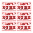 thumbnail image 2 of MKHERT Santa Stop Here I've Been Nice Funny Christmas Design Placemats Table Mats for Dining Room Kitchen Table Decoration 12x18 inch,Set of 6, 2 of 4