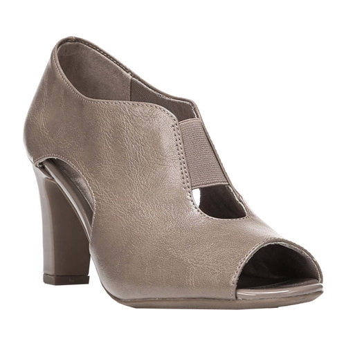lifestride peep toe booties