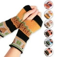 thumbnail image 2 of Penkiiy Arm Warmers Fingerless Gloves For Women Women's Knitted Gloves Half Finger Gloves olor Warm Christmas Gloves Gray Gloves, 2 of 9