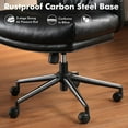 thumbnail image 6 of High Back Executive Office Chair with Comfortable Deep Seat,Black PU Leather Modern Office Chair,Ergonomic Big and Tall Computer Desk Chair with Lumbar Support(Black), 6 of 7