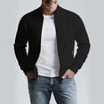 thumbnail image 4 of Bxsruta Mens Full Zip Athletic Jacket Stand Collar Workout Track Jacket Quilted Casual Outerwear, 4 of 8