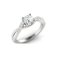 thumbnail image 3 of 1.00 Carat TW Women's Diamond Halo Engagement Rings in 10k White Gold, 3 of 3