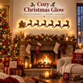 thumbnail image 6 of Christmas Reindeer Santa Claus Wall LED Light Decoration, Warm LED Backlit Wall Hanging Decorative Night Light, Christmas Wall Decor for Living Room, Bedroom, Fireplace, 6 of 8