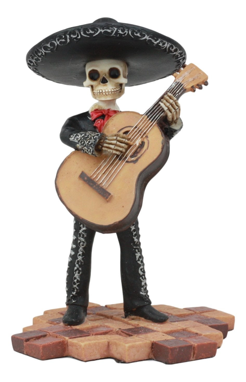 Ebros Day Of The Dead Skeleton Wedding Mariachi Bass Player Statue 5.25