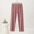 thumbnail image 2 of Bovxnpu Women Pajama Pants, Plus Size Pajama Pants Sleep Pants Lounge Pants Stylish Checkered Thickened Warm Loose Home Elastic Waist Sleep Trousers Loungewear Sleepwear, 2 of 3