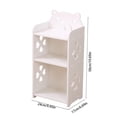 thumbnail image 3 of Table de Chevet en PVC Blanc avec Tiroir - Table de Nuit Imperméable pour Chambres Ou Entrées, 3 of 6