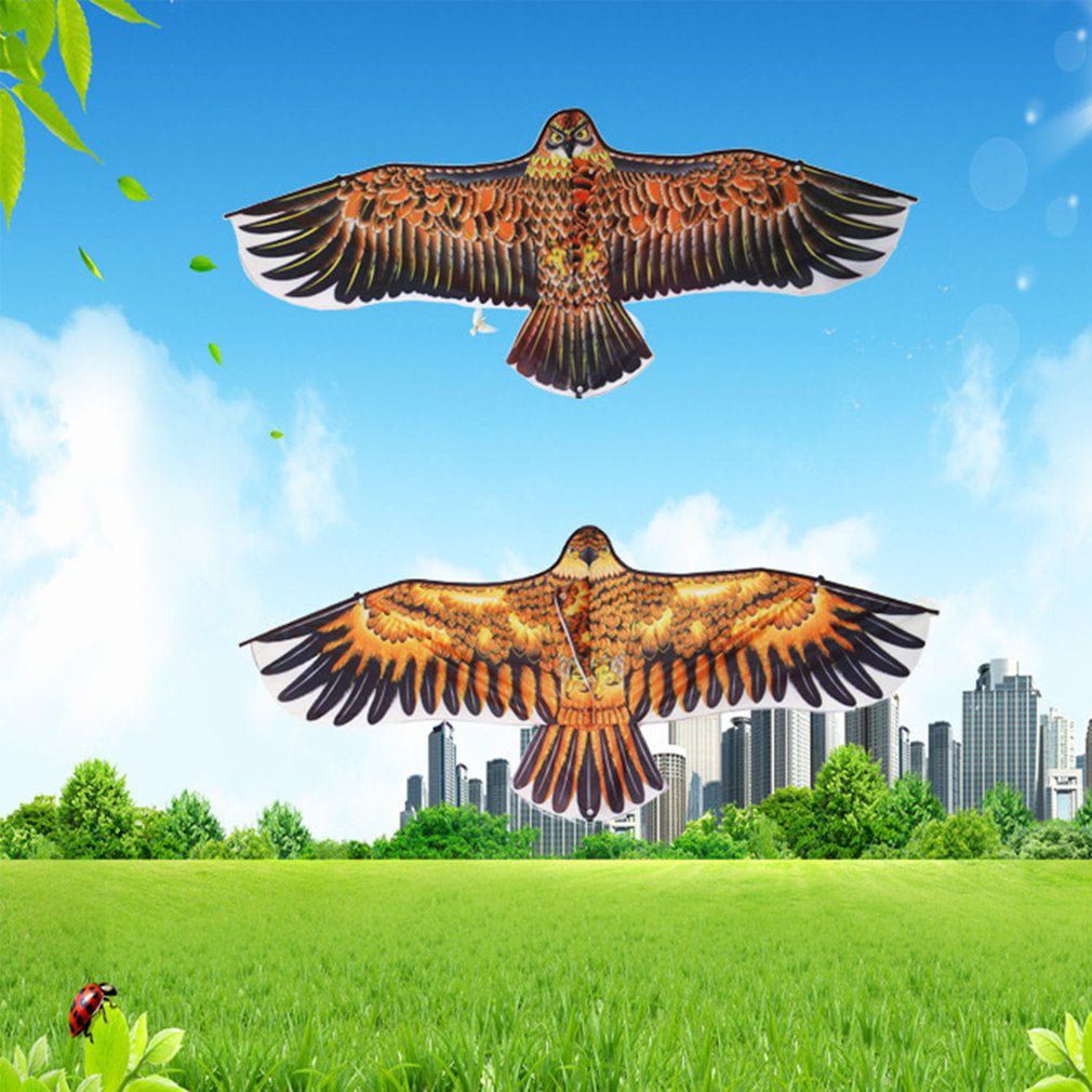 Delicate 1.1M Flying Eagle Kite Novelty Animal Kites Outdoor Sport Kid's Toy US 