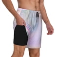 thumbnail image 2 of Kdxio Rainbow Unicorn Party Print Men'S Swim Trunks With Compression Liner 7 Inch Inseam Quick Dry Swim Shorts, 2 of 7
