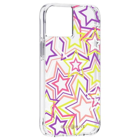 Case-Mate - Print Hardshell Case for iPhone 13 - Neon Stars