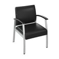 thumbnail image 2 of Pemberly Row Waiting Room Guest Chair with Arms in Black Vinyl, 2 of 9
