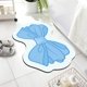 thumbnail image 3 of Alfombrillas de Baño Absorbentes para Baño en Forma de Arco 15.75x23.62 Pulgadas, Suave Alfombra de Secado Rápido con Fondo Antideslizante para la Entrada de la Ducha, 3 of 6