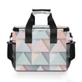 thumbnail image 7 of FORMRS Insulated Cooler Bag 24 Cans Capacity Soft Leakproof Lunch Box with Side Pockets, Green Geometric, 7 of 7