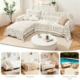 thumbnail image 3 of Dyfun Boho Reversible Loveseat Cover - Pet-Proof Chenille Sofa Protector & Decorative Throw for 2-Cushion Couches, 71"x118", 3 of 7