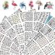 thumbnail image 2 of BN1213 1224 Mixed Floral Geometric Water Transfer Decals Stickers Nail Art, 2 of 5