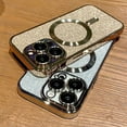 thumbnail image 2 of For Magsafe Electroplate Lens Protector Phone Case For iPhone 15 11 12 13 14 Pro Max Plus Wireless Charge Bumper Glitter Cover, 2 of 5
