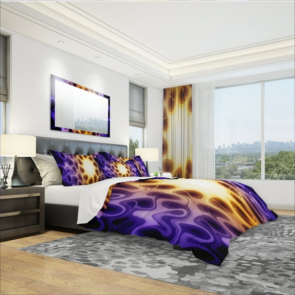 Designart 'Light Shine Through' Modern & Contemporary Duvet Cover Set