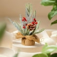 thumbnail image 4 of Wovilon Christmas Decorations Mini Pe Christmas Tree 30cm Christmas Decoration Ornaments Small Snow Powder Desktop Christmas Tree, 4 of 6