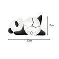 thumbnail image 3 of Wall Clock Camel Figurine Panda Sculpture Modern Resin Material for Living Room Shelf Office Decor, 3 of 8