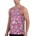 thumbnail image 2 of Gukieu Sweet Heart Print Men's Quick Dry Fitness Vest, Round Neck Sleeveless Fitness Bodybuilding Top-Medium, 2 of 7