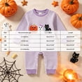 thumbnail image 4 of larppty Newborn Baby Girl Halloween Outfit Waffle Pumpkin Ghost Jumpsuit | Long Sleeve One Piece Jumpsuit, Baby Girl Halloween Romper, Infant Girl Halloween Pumpkin Cat Outfit, Fall Winter Clothes, 4 of 7