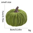 thumbnail image 2 of Mskk Small Velvet Fake Pumpkin Halloween Decoration, 2.7x3.4" Soft Flocked Mini Artificial Pumpkins Ornaments Table Decor for Halloween Farmhouse Display, 2 of 5
