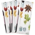 thumbnail image 6 of Watercolor Wine Tea Towels Set of 1 Glass Bottle Kitchen Dish Cloth with Hanging Loop, 18"x28"Lint-Free Absorbent Towel for Kitchen Drying Wiping and Cleaning, 6 of 7