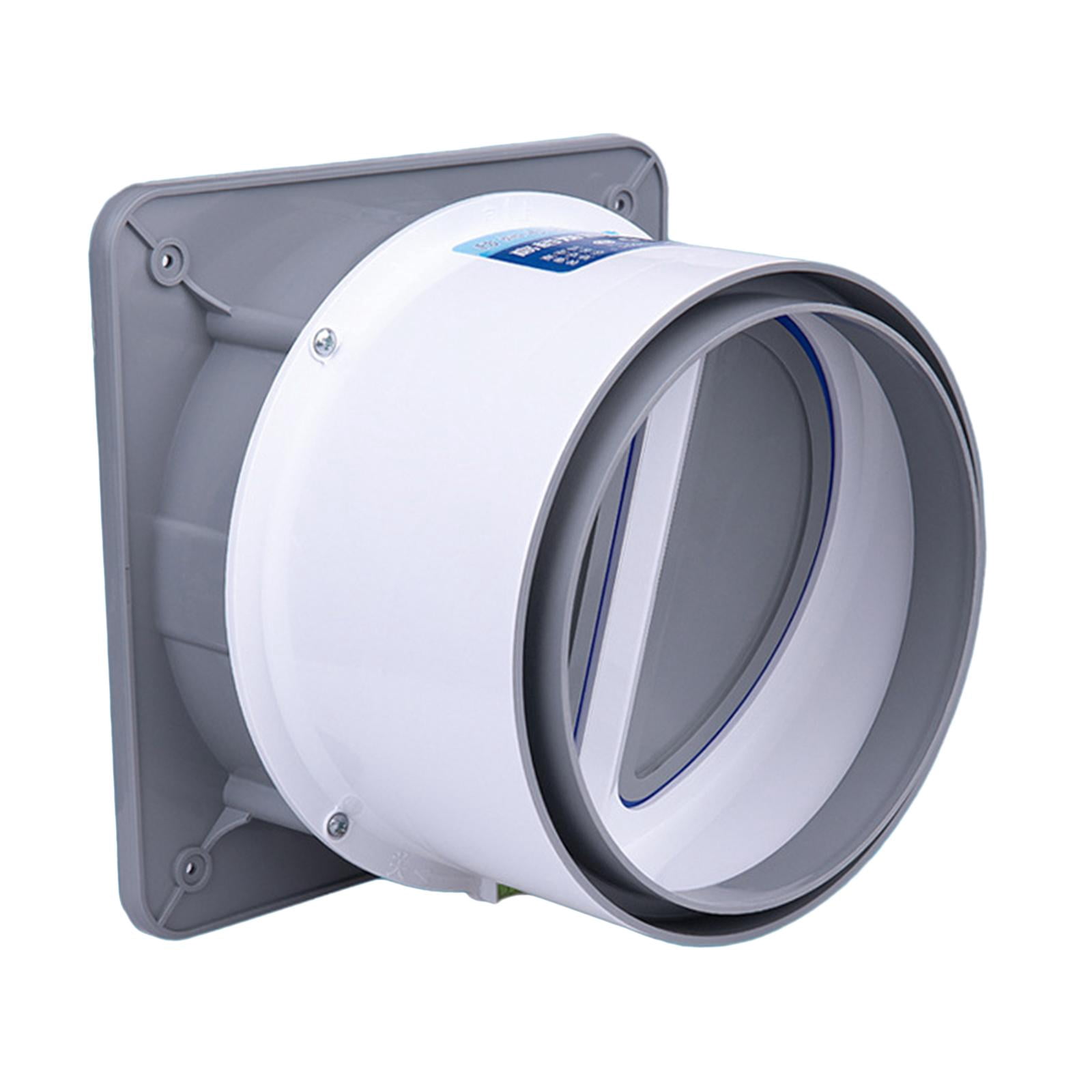 Duct Adaptor, Butterfly Check , Draft Blockers Vent Air Duct Check , Public Flue Check for Ducting Hose Gray M
