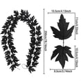 thumbnail image 2 of Elainilye Black Maple Leaf Garland, Halloween Artificial Hanging Fall Leave Vines for Fall Halloween Party Home Mantle Wall Indoor Outdoor Decoration, 2 of 5