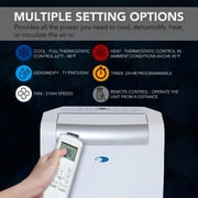Whynter ARC-148MS 14,000 BTU 3-in-1 Portable AC, Dehumidifier & Fan for 500 Sq Ft