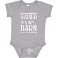 thumbnail image 3 of Inktastic Raised in a Barn in White Boys or Girls Baby Bodysuit, 3 of 5