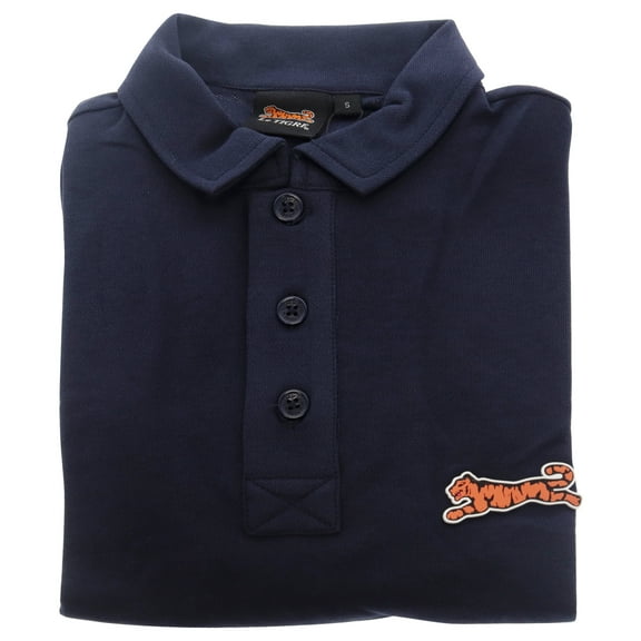 Classic Cotton Polo Shirt for Men by Le Tigre - Navy - Size Small (S)
