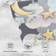 thumbnail image 4 of Dreamtimes Cartoon Moon and Star Hand Towels 2 PCS, Cotton Bath Towel for Drying Face Hands Body Decorative Water Absorbent Lightweight Towels for Bathroom Ktichen Travel Gym,16"x28", 4 of 7