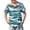 #A02-Cyan, variant on Abcomgle Hawaii Shirts for Boys Tropical Floral Print Boys Summer Shirts Button Down Short Sleeve Vacation Boys Hawaiian Outfit,Army Green,5-6Years