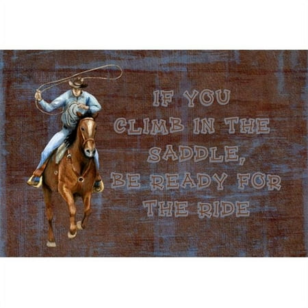 

Roper Horse If You Climb In The Saddle Be Ready For The Ride Fabric Placemat