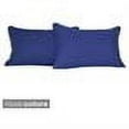 thumbnail image 3 of 20-inch by 12-inch Double-corded Solid Twill Back Support Pillows with Inserts (Set of 2), Royal Blue, 3 of 3