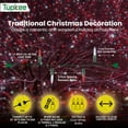 thumbnail image 5 of Christmas LED Random Twinkle Lights - 16 of 100 Bulbs Twinkle - LED Red & Cool White Christmas Tree Lights - Indoor Outdoor  24.75 Feet Light String, Sparkling Twinkling Holiday Decor, 5 of 8