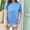 Blue, variant on Women's T-Shirts Sevevn Women's Spring And Summer Solid Color Basic Casual Versatile Cotton Short Sleeved Top Spring Tops For Women