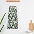 thumbnail image 5 of Naloa 1Pack Adjustable Bib Apron Waterdrop Resistant Cooking Kitchen Aprons for Women Men Chef, White Daisies and Bee Print, 5 of 5