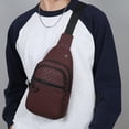 thumbnail image 4 of Sac de Poitrine Sac Bandoulière Sac de Poitrine de Sport Multi-Poches Rangement Portable Sangle Ajustable Compartiments Superposés pour Hommes Femmes Marche Extérieure Voyage Déplacements Gym Randonnée Léger Sac de Transport Quotidien, 4 of 7