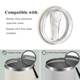 thumbnail image 2 of Tapa para Vaso SBMKK 40 oz con Popote Plegable a Prueba de Fugas Crema, 2 of 6