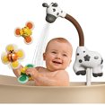 thumbnail image 1 of Juguetes de baño para bebés con cabezal de ducha y 3 ventosas giratorias, 1 of 6