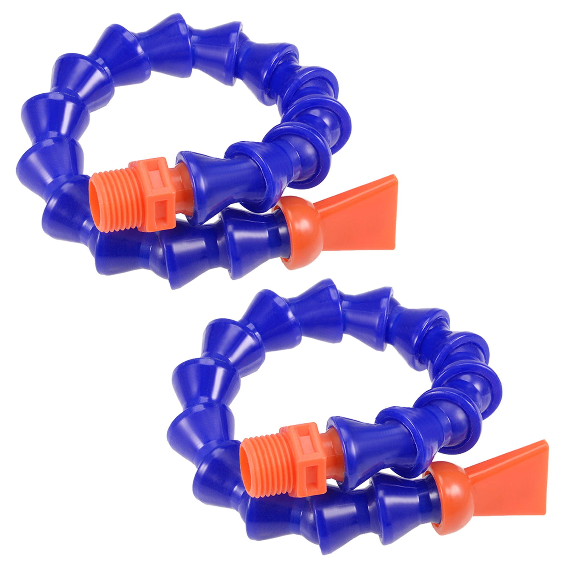 Flexible Coolant Pipe,G1/2 Thread Flat Nozzle Flexible Water Oil Coolant Pipe Hose 400mm/15.74