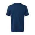 thumbnail image 4 of Sngxgn Men's Print Short Sleeve Cotton Polo T-Shirt(Blue,M), 4 of 6
