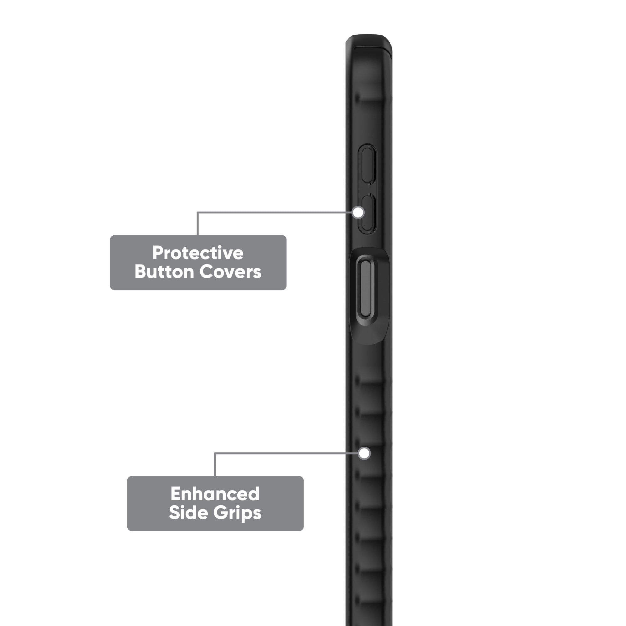 onn. Samsung Galaxy A16 5G Protective Gel Case with Corner Protection, Black, Drop tested to 8 ft./2.44 m