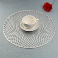 thumbnail image 2 of LINLIN Round Placemats, 4 Pack PVC Placemats Waterproof Oilproof Table Placemats Decorative Placemats for Home Table Wedding Party, 2 of 5