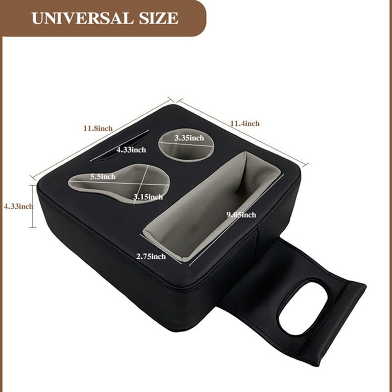 2X Backseat Cup Holder for Car, PU Cup Holder for Couch Sofa Bed, Car Cup Holder for Back Seat Tray Organizer